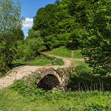 Old Stone bridge over Fotinovo River near village of Fotinovo in Rhodopes Mountain, Pazardzhik region, Bulgaria