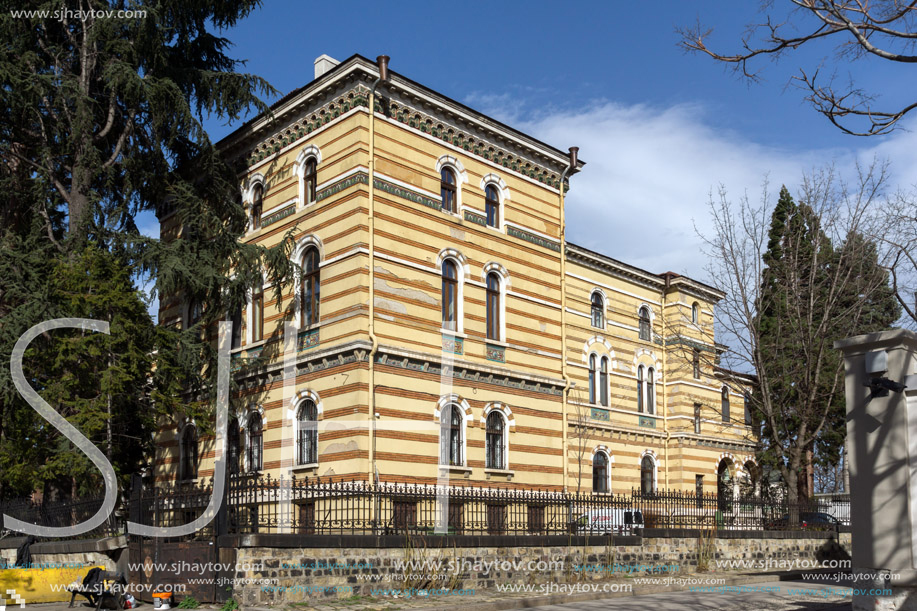 SOFIA, BULGARIA - MARCH 17, 2018: Building of Holy Synod of the Bulgarian Orthodox Church in Sofia, Bulgaria