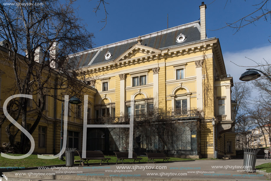 SOFIA, BULGARIA - MARCH 17, 2018:  Building of National Art Gallery (Royal Palace), Sofia, Bulgaria