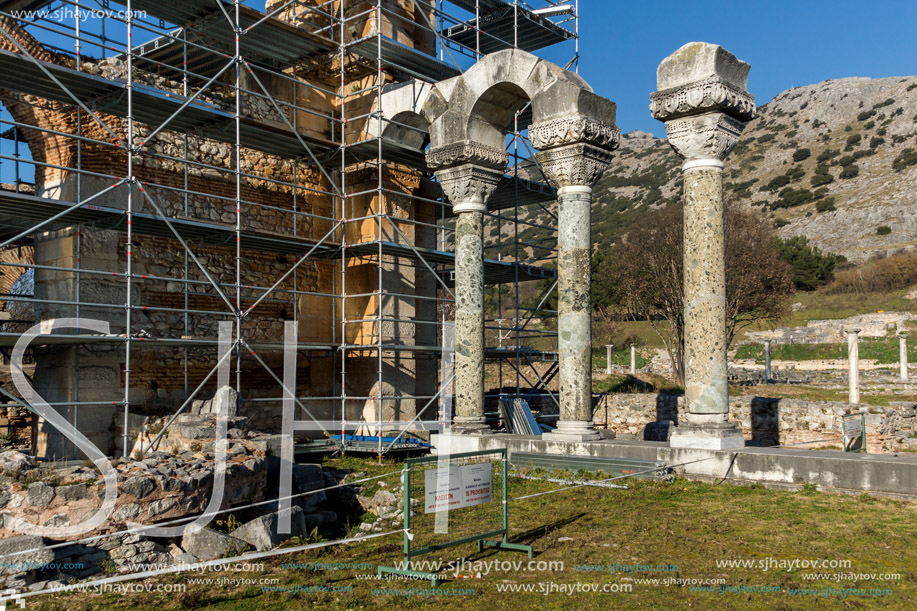 Ruins of the ancient city of Philippi, Eastern Macedonia and Thrace, Greece