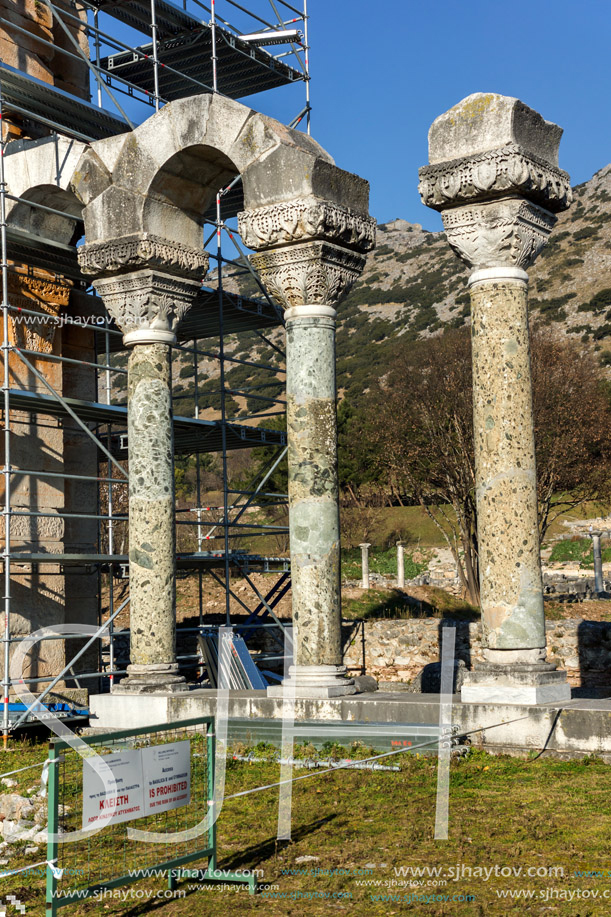 Ruins of the ancient city of Philippi, Eastern Macedonia and Thrace, Greece