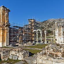 Ruins of the ancient city of Philippi, Eastern Macedonia and Thrace, Greece