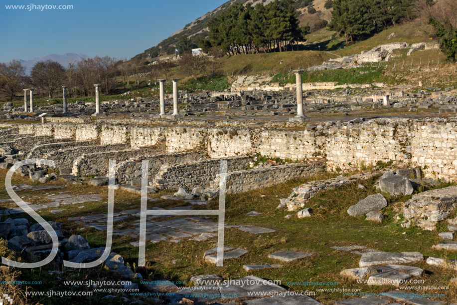 Ruins of the ancient city of Philippi, Eastern Macedonia and Thrace, Greece