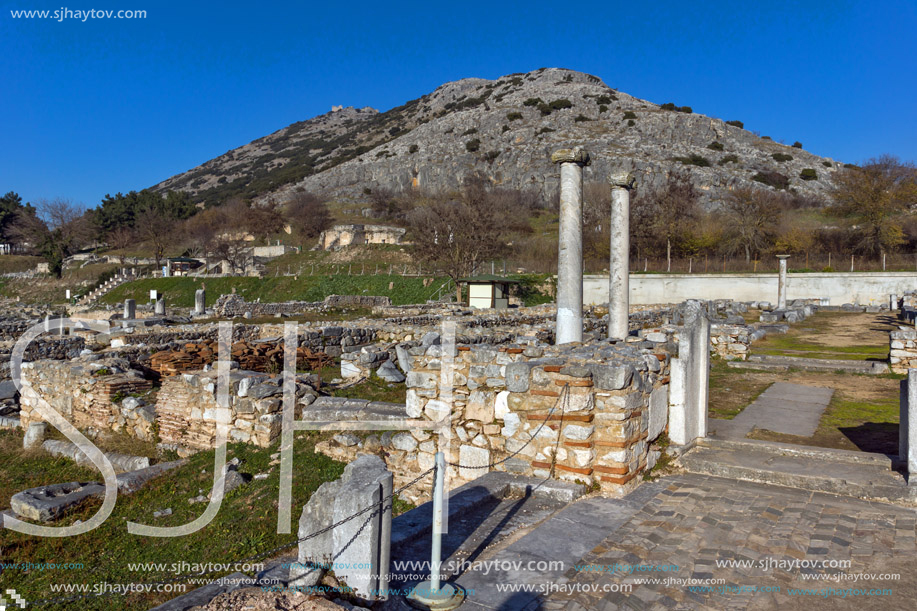 Ruins of the ancient city of Philippi, Eastern Macedonia and Thrace, Greece