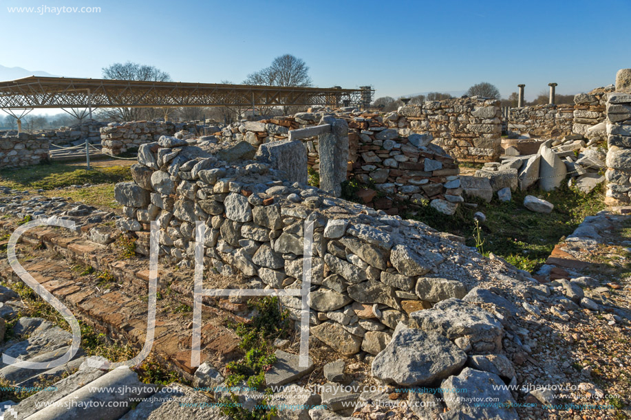 Ruins of the ancient city of Philippi, Eastern Macedonia and Thrace, Greece