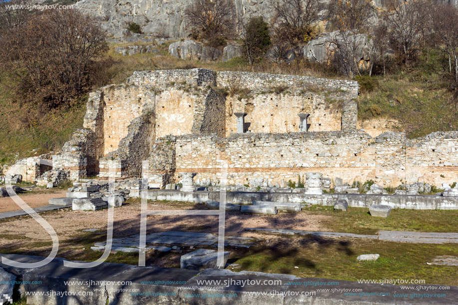 Ruins of the ancient city of Philippi, Eastern Macedonia and Thrace, Greece