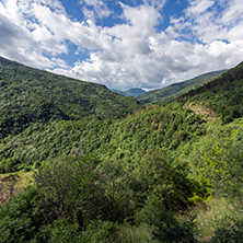 Amazing landscape of Green Hills near town Asenovgrad in Rhodope Mountains, Plovdiv region, Bulgaria