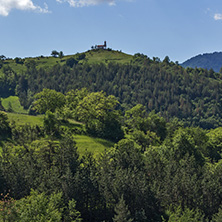 Amazing landscape of Green Hills near Village of Borovo in Rhodope Mountains, Plovdiv region, Bulgaria