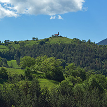 Amazing landscape of Green Hills near Village of Borovo in Rhodope Mountains, Plovdiv region, Bulgaria