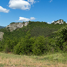 Amazing landscape of Green Hills near Village of Borovo in Rhodope Mountains, Plovdiv region, Bulgaria