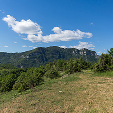 Amazing landscape of Green Hills near Village of Borovo in Rhodope Mountains, Plovdiv region, Bulgaria