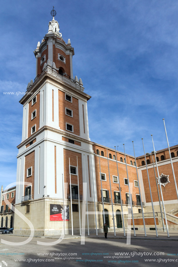 MADRID, SPAIN - JANUARY 23, 2018: Building of Museum of the Americas at Moncloa District in City of Madrid, Spain