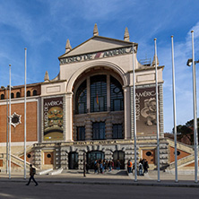 MADRID, SPAIN - JANUARY 23, 2018: Building of Museum of the Americas at Moncloa District in City of Madrid, Spain