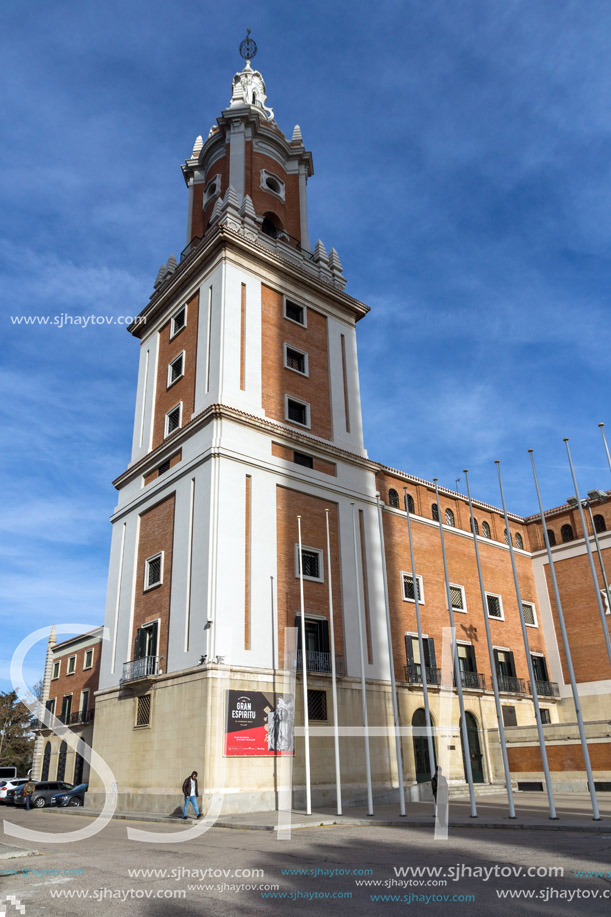 MADRID, SPAIN - JANUARY 23, 2018: Building of Museum of the Americas at Moncloa District in City of Madrid, Spain