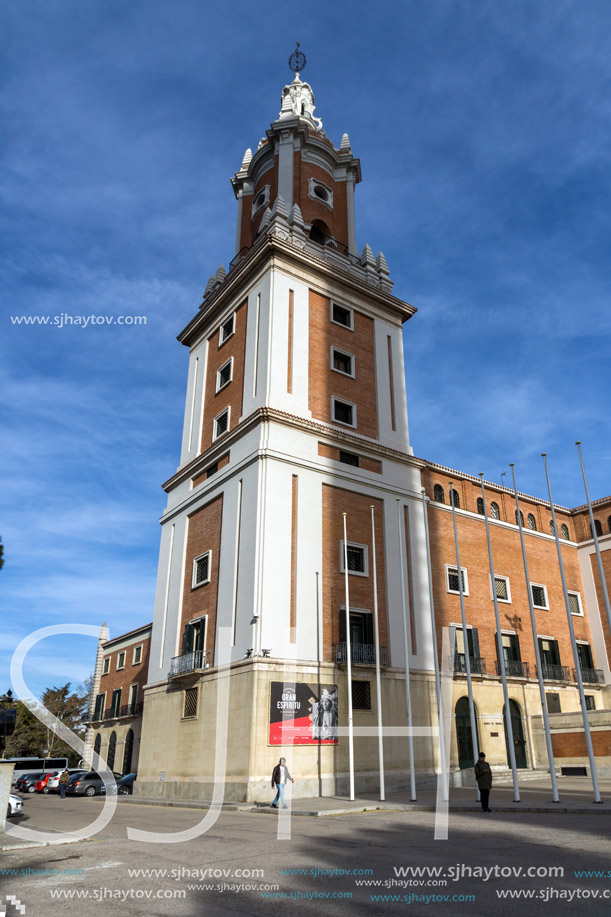 MADRID, SPAIN - JANUARY 23, 2018: Building of Museum of the Americas at Moncloa District in City of Madrid, Spain