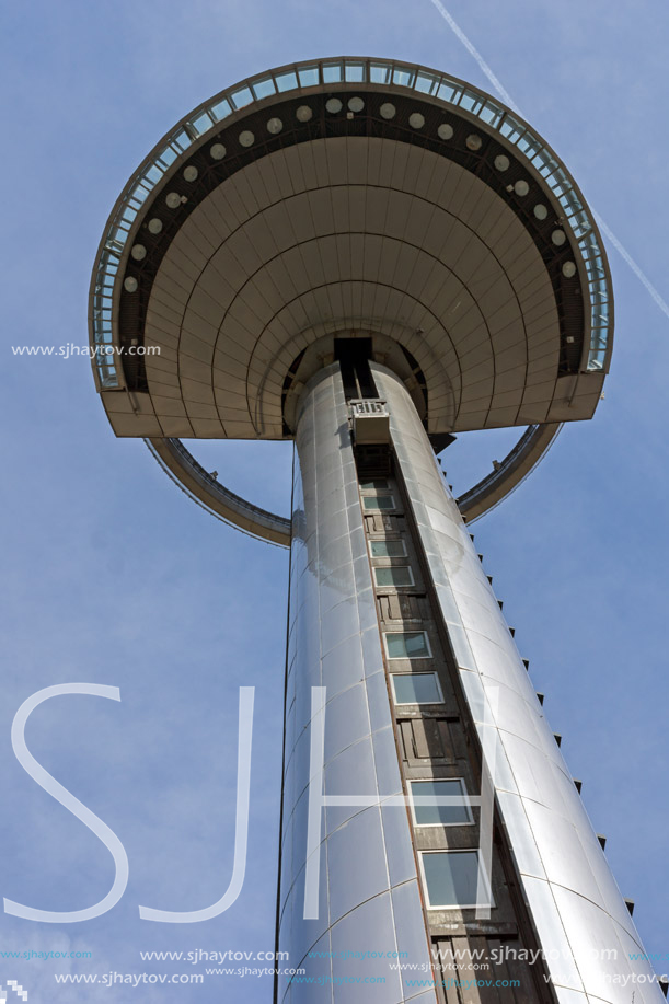 MADRID, SPAIN - JANUARY 23, 2018: Lighthouse of Moncloa in City of Madrid, Spain