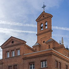 MADRID, SPAIN - JANUARY 23, 2018:  Building of College of the Sacred Heart of Jesus in City of Madrid, Spain