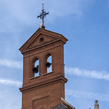 MADRID, SPAIN - JANUARY 23, 2018:  Building of College of the Sacred Heart of Jesus in City of Madrid, Spain