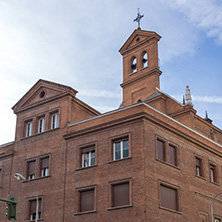 MADRID, SPAIN - JANUARY 23, 2018:  Building of College of the Sacred Heart of Jesus in City of Madrid, Spain