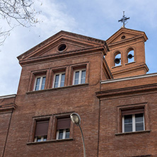 MADRID, SPAIN - JANUARY 23, 2018:  Building of College of the Sacred Heart of Jesus in City of Madrid, Spain