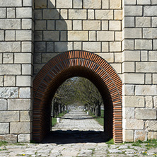 Ruins of The capital of the First  Bulgarian Empire medieval stronghold Pliska, Shumen Region, Bulgaria