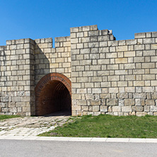 Ruins of The capital of the First  Bulgarian Empire medieval stronghold Pliska, Shumen Region, Bulgaria