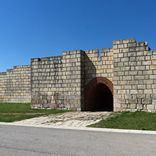 Ruins of The capital of the First  Bulgarian Empire medieval stronghold Pliska, Shumen Region, Bulgaria