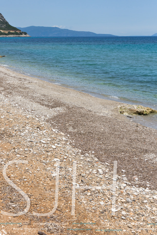 beach of town of Poros, Kefalonia, Ionian Islands, Greece