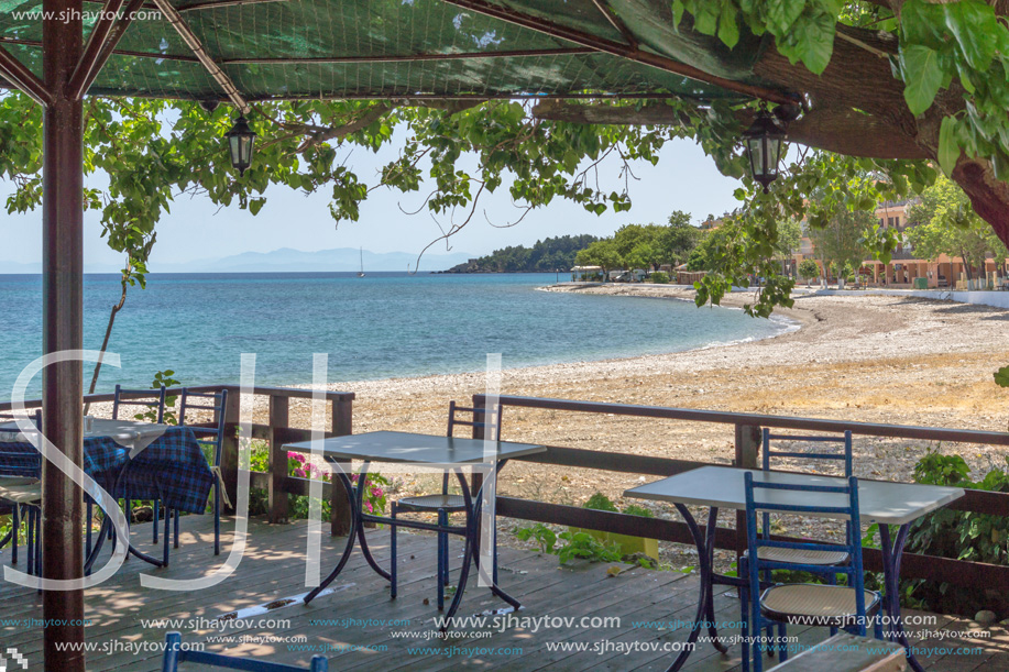 beach of town of Poros, Kefalonia, Ionian Islands, Greece