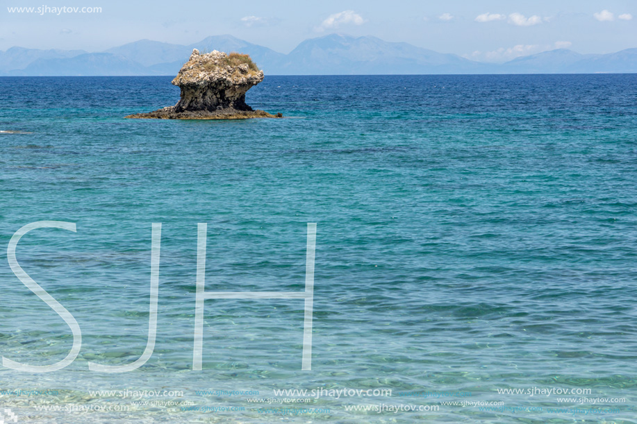 Rocks in the water of Limenia Beach, Kefalonia, Ionian Islands, Greece