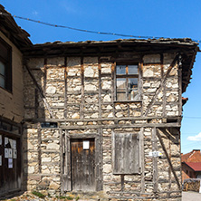 FOTINOVO, BULGARIA - MAY 5, 2018: Typical streets of village of Fotinovo in Rhodopes Mountain, Pazardzhik region, Bulgaria