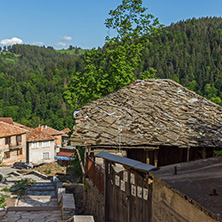 FOTINOVO, BULGARIA - MAY 5, 2018: Typical streets of village of Fotinovo in Rhodopes Mountain, Pazardzhik region, Bulgaria