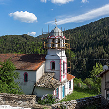 FOTINOVO, BULGARIA - MAY 5, 2018: Typical streets of village of Fotinovo in Rhodopes Mountain, Pazardzhik region, Bulgaria