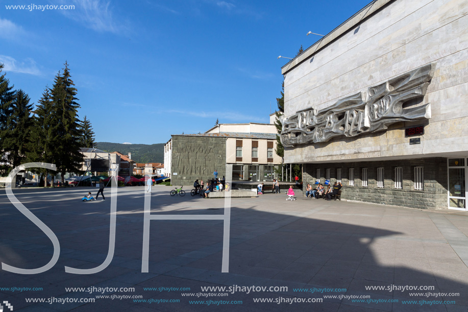 BATAK, BULGARIA - MAY 5, 2018: Center of historical town of Batak, Pazardzhik Region, Bulgaria