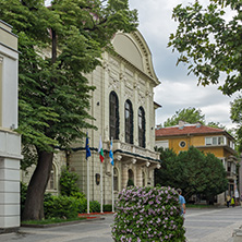 PLOVDIV, BULGARIA - MAY 25, 2018:  Building of City Hall in center of city of Plovdiv, Bulgaria