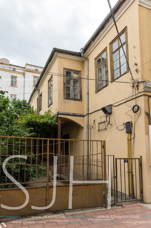 PLOVDIV, BULGARIA - MAY 25, 2018:  Streets in the center of city of Plovdiv, Bulgaria