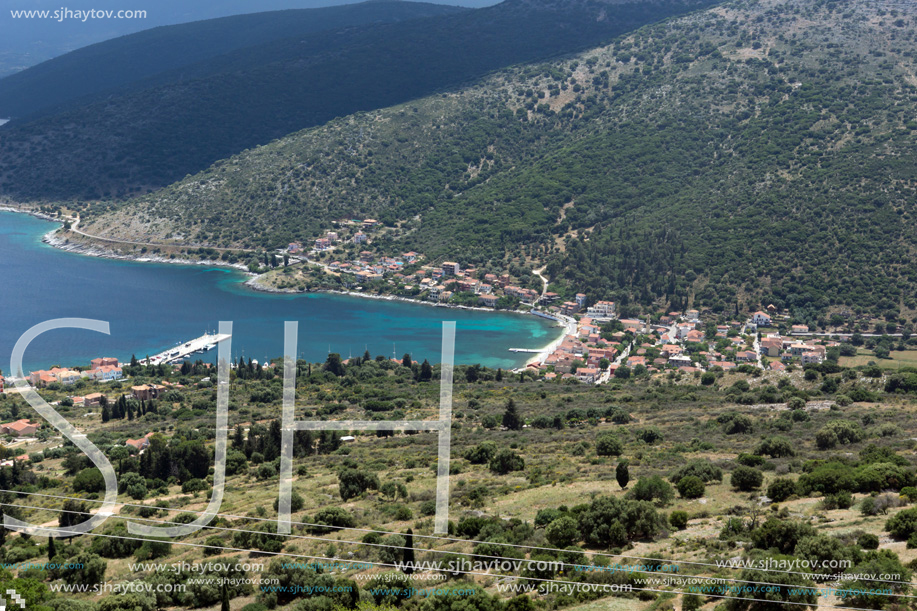 AGIA EFFIMIA, KEFALONIA, GREECE - MAY 25, 2015: Amazing Landscape of Agia Effimia town, Kefalonia, Ionian islands, Greece