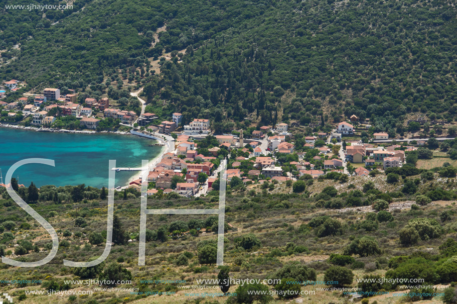 AGIA EFFIMIA, KEFALONIA, GREECE - MAY 25, 2015: Amazing Landscape of Agia Effimia town, Kefalonia, Ionian islands, Greece