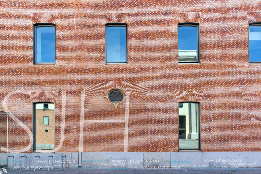 MADRID, SPAIN - JANUARY 23, 2018:  Building of Conde Duque Cultural Center in City of Madrid, Spain