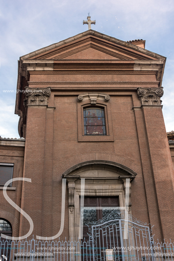 MADRID, SPAIN - JANUARY 23, 2018:  Building of Parroquia San Marcos in City of Madrid, Spain