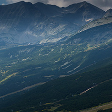 Dark clouds over Musala peak, Rila mountain, Bulgaria
