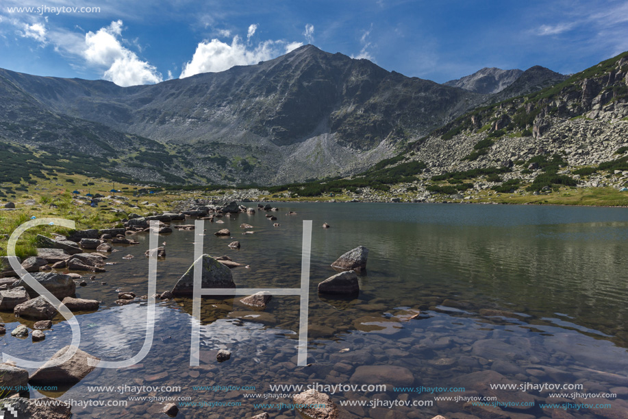 Amazing Landscape with Musala peak in Musalenski lakes,  Rila mountain, Bulgaria