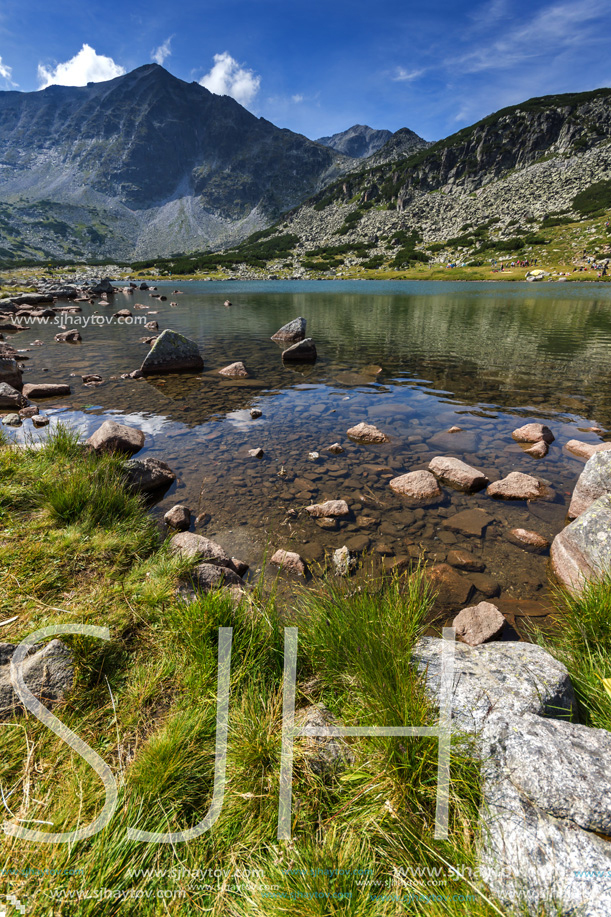 Amazing Landscape with Musala peak in Musalenski lakes,  Rila mountain, Bulgaria