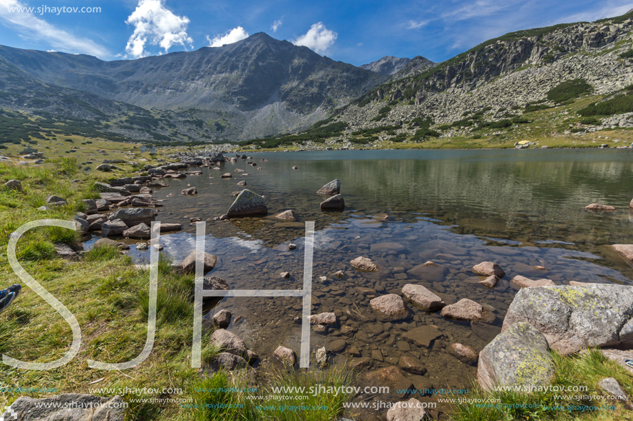 Amazing Landscape with Musala peak in Musalenski lakes,  Rila mountain, Bulgaria