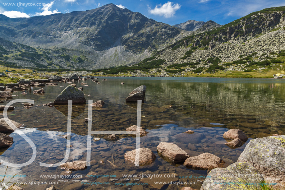 Amazing Landscape with Musala peak in Musalenski lakes,  Rila mountain, Bulgaria