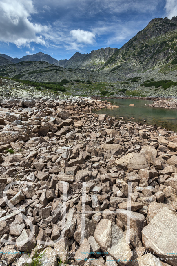 Amazing Landscape with Musala peak in Musalenski lakes,  Rila mountain, Bulgaria