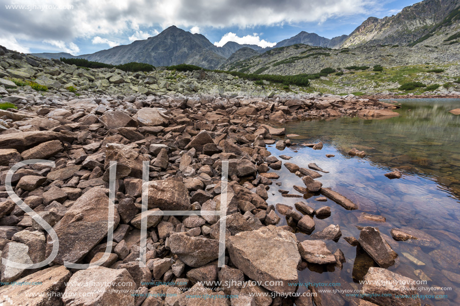 Amazing Landscape with Musala peak in Musalenski lakes,  Rila mountain, Bulgaria