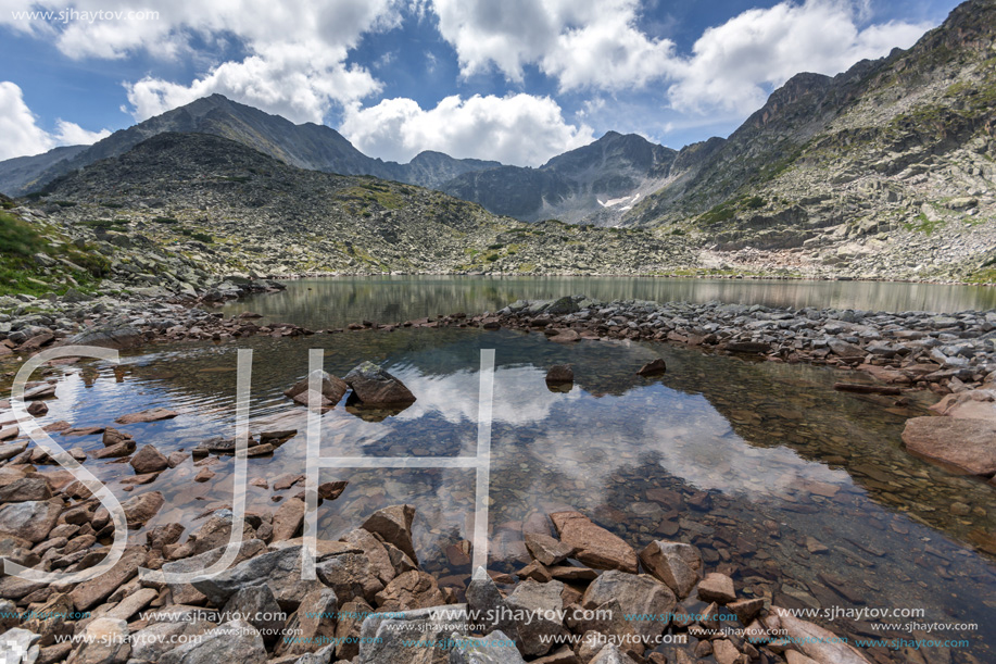 Amazing Landscape with Musala peak in Musalenski lakes,  Rila mountain, Bulgaria