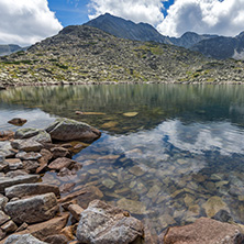 Amazing Landscape with Musala peak in Musalenski lakes,  Rila mountain, Bulgaria