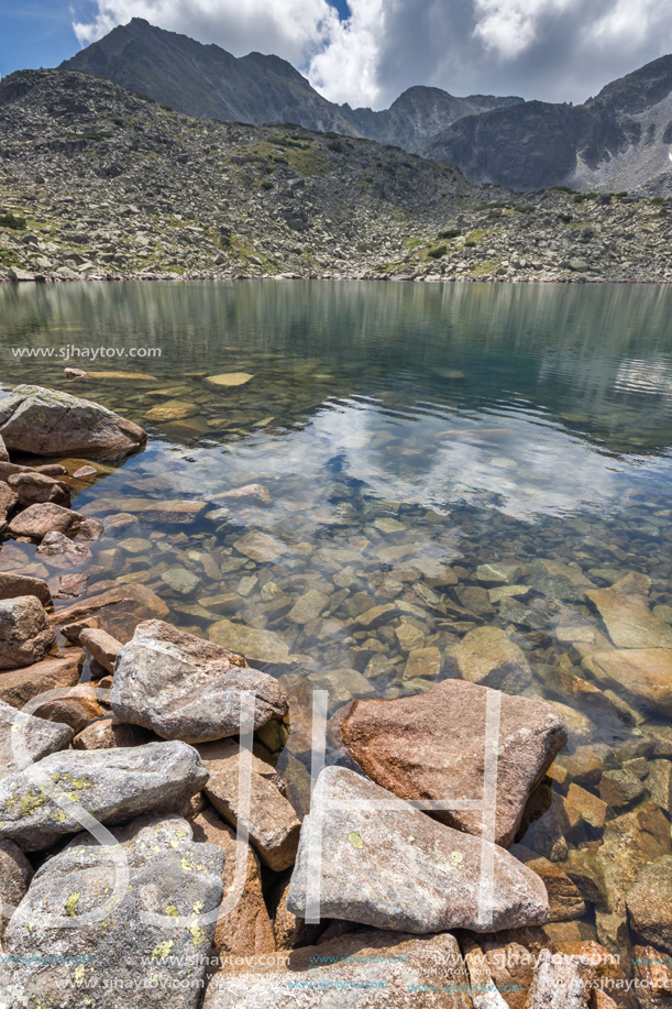 Amazing Landscape with Musala peak in Musalenski lakes,  Rila mountain, Bulgaria